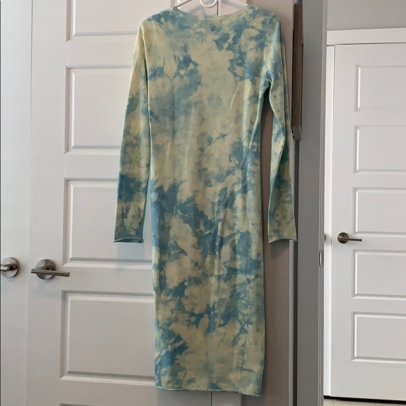 Something Navy Blue Tie Dye Sweater Dress - Picture 6 of 6
